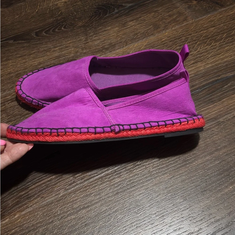 Zara new Purple Espadrille Flats size 6